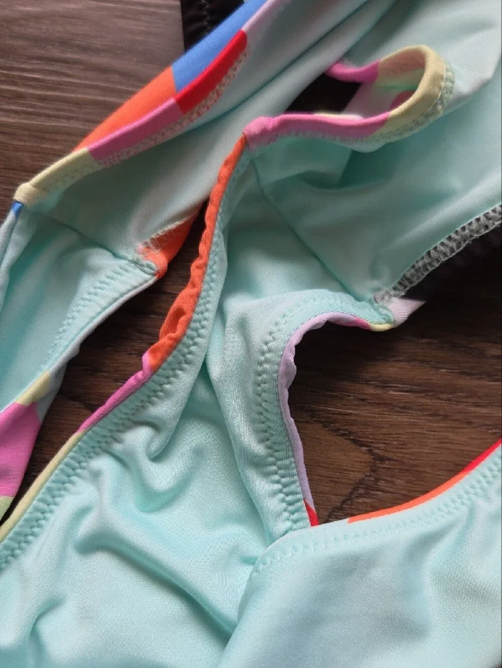 Nwot Sanctuary Women’s Multicolor Geometric Bikini Bottom Size Large